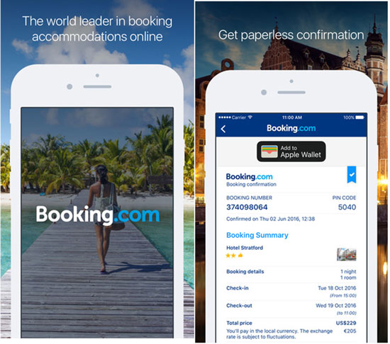 Booking.com mobile app