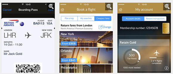 British Airways mobile app