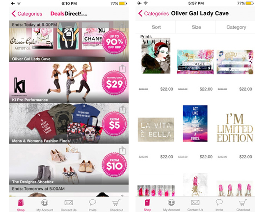 Deals Direct mobile app