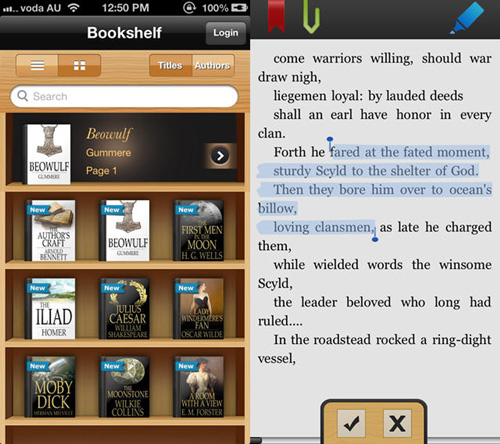 eBooks mobile app