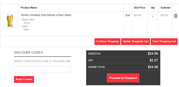 Fabness checkout