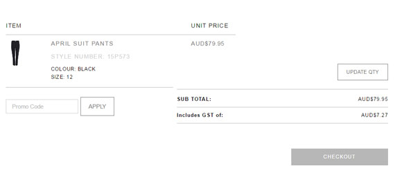 Forcast checkout