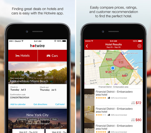 Hotwire mobile app