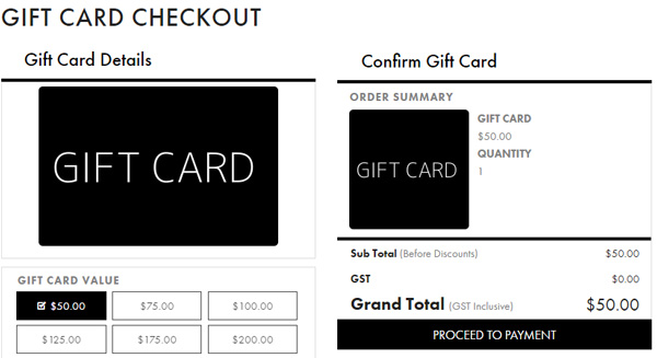 Jo Mercer gift card