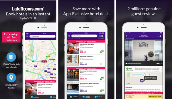 LateRooms mobile app
