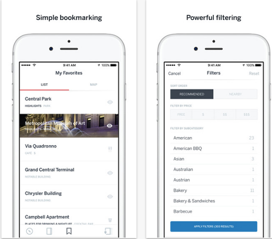 Lonely Planet mobile app