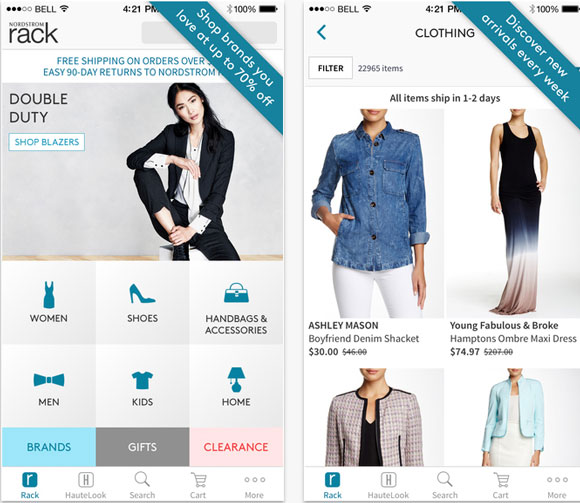 Nordstrom Rack Mobile App