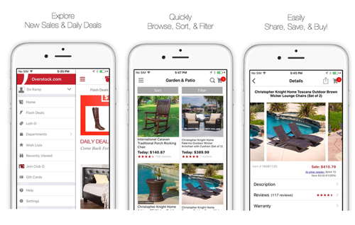 Overstock mobile app