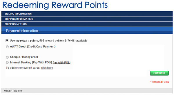 Redeem Rewards