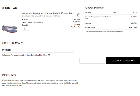 Reebonz checkout