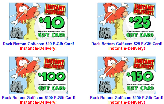 Rock Bottom Golf gift cards