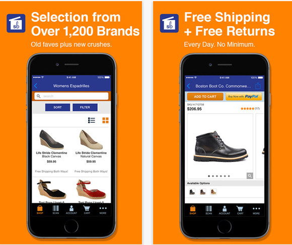 Shoebuy mobile app