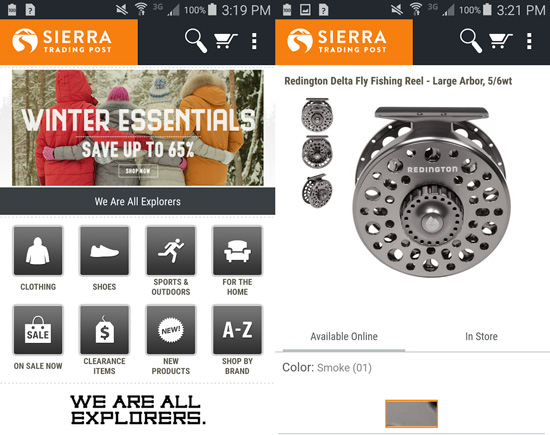 Sierra Trading Post Mobile App