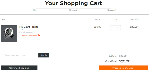 TeeFury Checkout