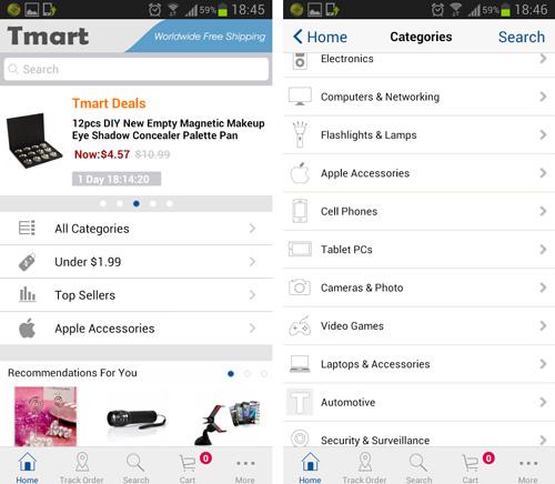 Tmart mobile app