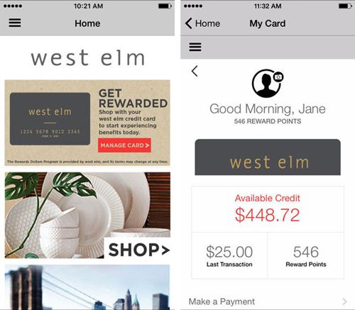 West Elm Mobile app