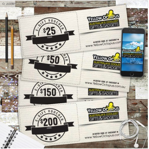 Yellow Octopus gift cards
