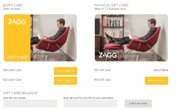 ZAGGgift vouchers